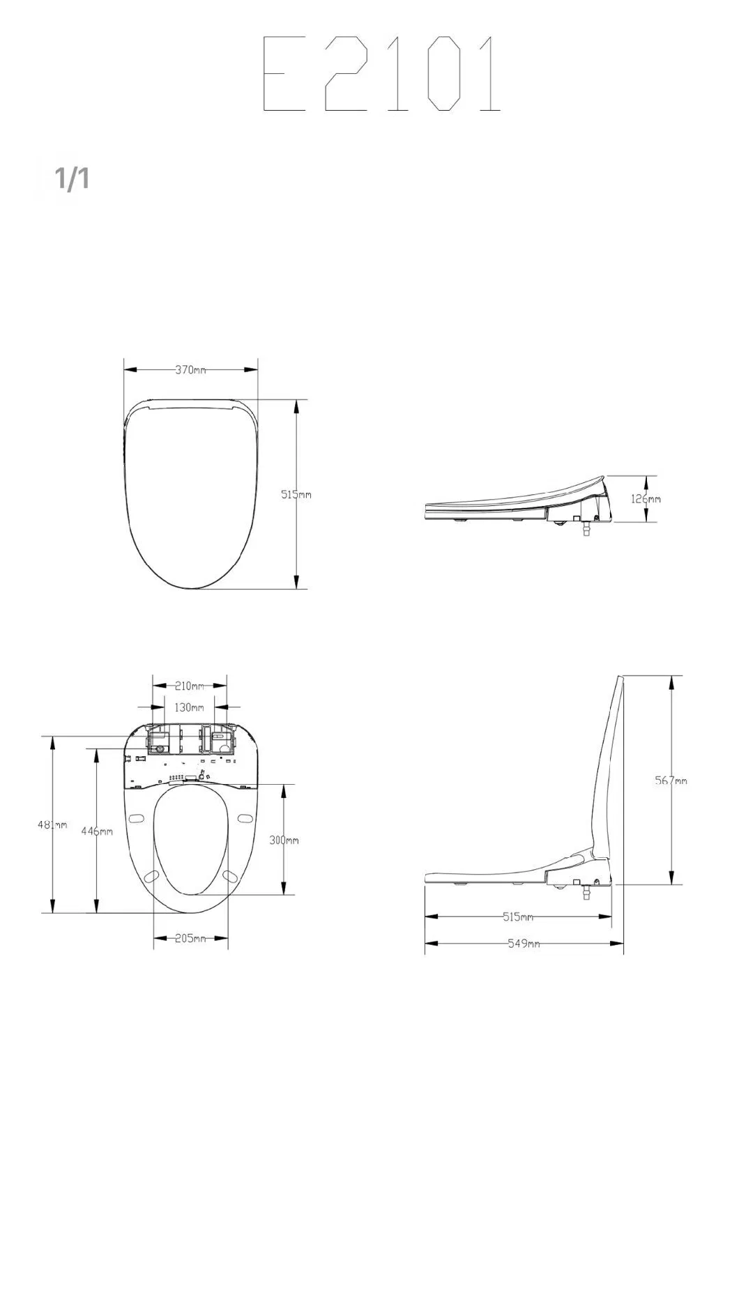 Electric Intelligent New Smart Electronic Toilet Seat