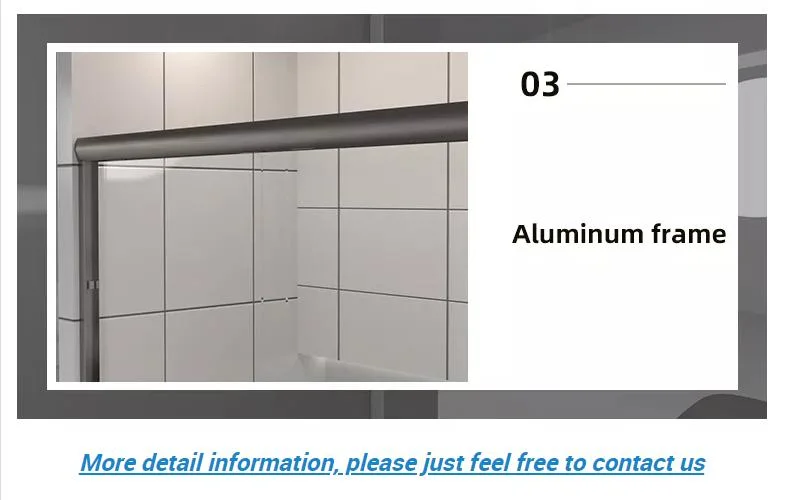 New Model Aluminum Framed Corner Shower Enclosure at Bathroom with Easy Clean 6mm Glass