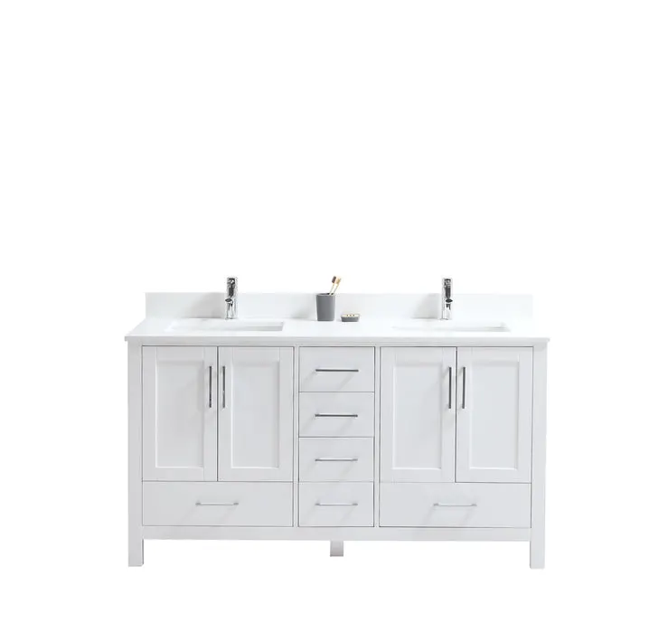 Bathroom Vanity Mirror Cabinet Large Storage Top Quality Hardware Glossy White Freestanding Bathroom Cabinet