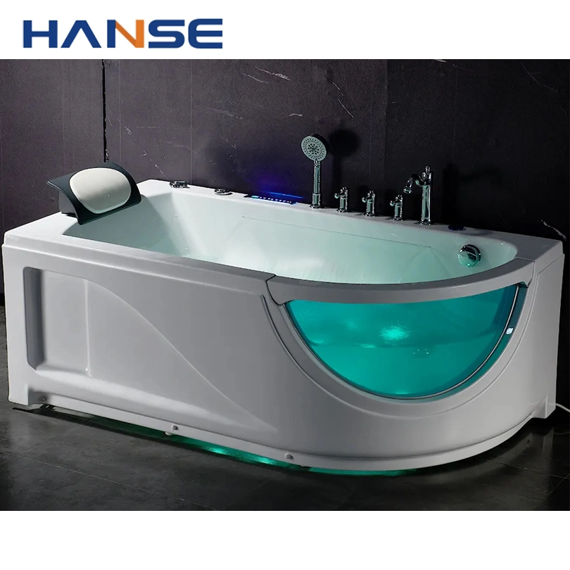 Wholesale Cheap Air Jet Massage Bath Tub Hotel Acrylic Double Massage Bathtub with Shower