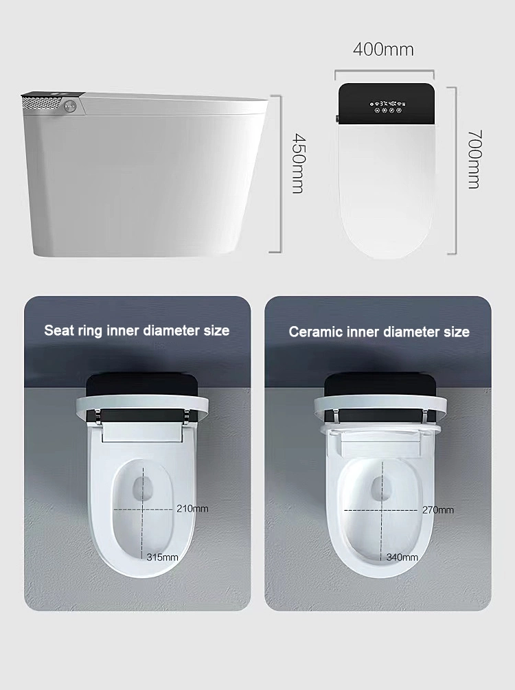 Modern Automatic Sensor Flush Toilet Intelligent Sanitary Ware White Ceramic Smart Toilet