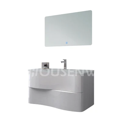 Unità abitative per bagno in porcellana Vanity classica Con luce LED