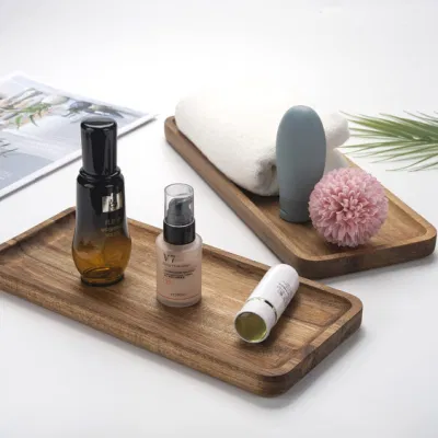 Lavandino in legno per il bagno che serve cibo, frutta, bistecca, vassoio di stoccaggio