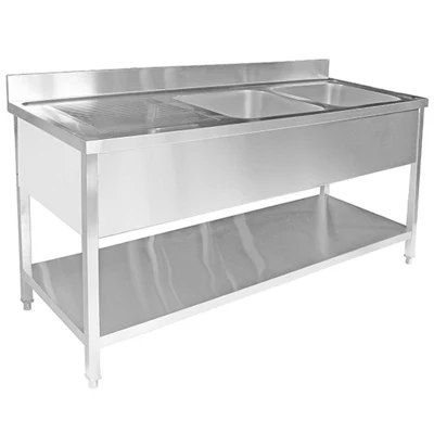 Commercial Restaurant Hotel cucina acciaio inox Lavare Bacino con Ciotola e tuta da lavoro per attrezzature da cucina