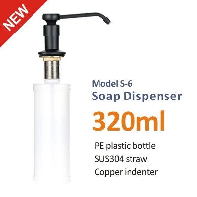Dispenser di sapone liquido mani in plastica per cucina da 300 ml per case Lavello prodotti in vendita a caldo 5 acquirenti