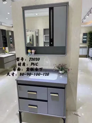  2021 ultimi PVC libero Standing bagno Hotel Mobili moderno cabinet