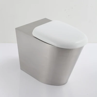 Sanitari parete Hung acciaio inox WC con plastica Coprisedile per prigione