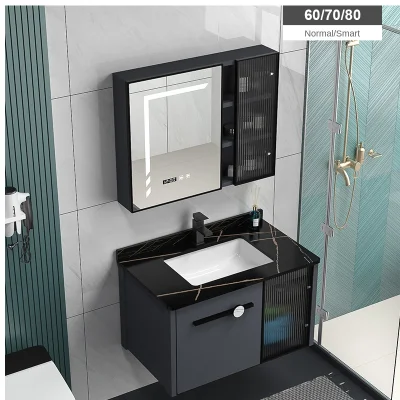 Cina Mesa all&prime;ingrosso di Rock Plate bagno di lavabo in ceramica Armadietto/armadietto per il bagno con specchio