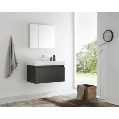 Moderno armadio bagno a specchio di lusso dal design europeo a parete
