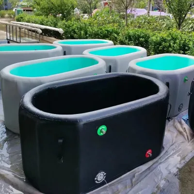  Vasca da bagno in ghiaccio isolata con cielino a freddo a recupero portatile personalizzata con Coperchio