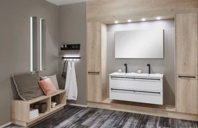 Produttore fornitore libero Standing Mobili bagno quadrato armadio con lavaggio Lavandino per bagno dell&prime;hotel