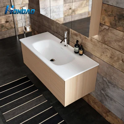 Hondao Hot Selling Rectangle pietra artificiale bagno Sink superficie solida Bacino per armadi