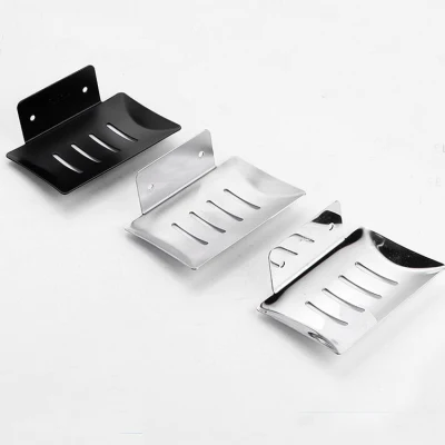 Accessori per bagno in acciaio inox solido montaggio a parete sapone da bagno asciugatura Vassoio porta-supporti