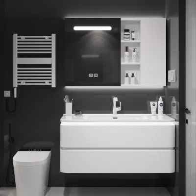  Bagno moderno e lussuoso, lavandino impermeabile, lavandino e bagno con lavandino Armadietto a specchio