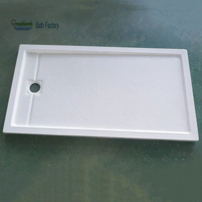  CE bagno USA 1200 X 800 mm resina rettangolare antiscivolo in fibra di vetro Vassoio doccia