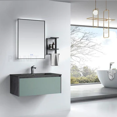 Dimensioni personalizzate legno compensato materiale carcassa economico singolo pezzo armadio bagno Mobili