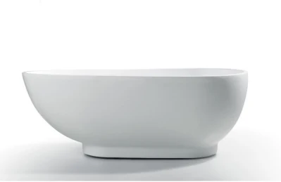 Vasca da bagno ovale in acrilico standard da 1,5 m con rubinetto e set di cinque pezzi In vendita