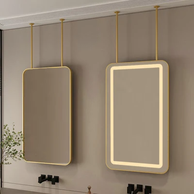  Specchio sospeso con asta di sospensione rettangolare Smart bagno Specchio