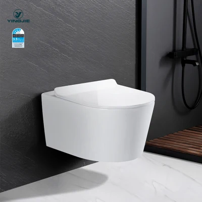  Moderno Hotel bagno WC watermark WC un pezzo di ceramica standard WC a parete per attrezzature da bagno
