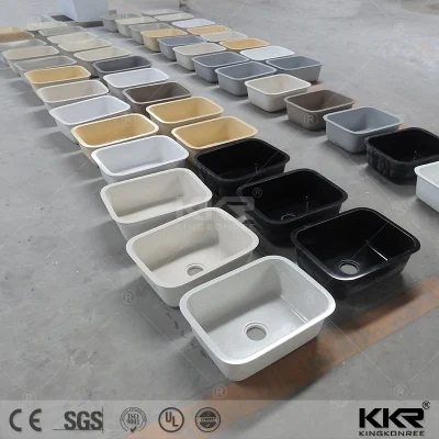 Pietra artificiale resina di colore diverso pietra sotto il pavimento cucina Sink