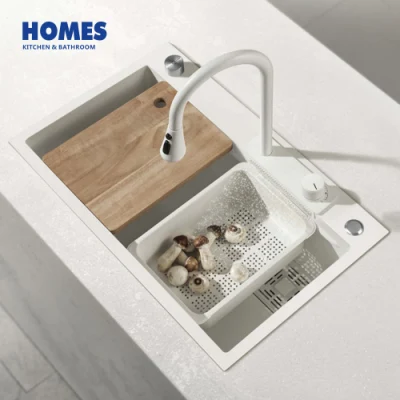  Cucina cascata rubinetto acciaio inox inchiostro Bianco acciaio inox cucina Smart Sink