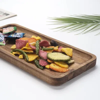 Lavandino in legno per il bagno che serve cibo, frutta, bistecca, vassoio di stoccaggio
