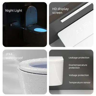 Armadio automatico a muro per bagno Cistern integrato WC intelligente parete Hung WC intelligente