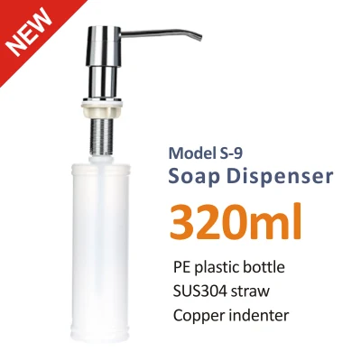Dispenser di sapone liquido mani in plastica per cucina da 300 ml per case Lavello prodotti in vendita a caldo 5 acquirenti