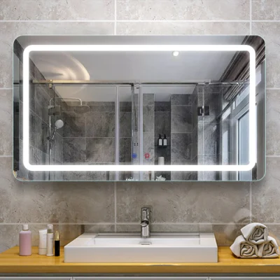 Cina Design personalizzato decorazione parete cabina in piedi bianco lunghezza intera Speculare
