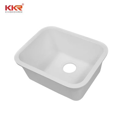  Vendita all&prime;ingrosso superficie solida marmo artificiale pietra resina cucina sottosmontaggio Sink