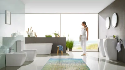 Ceramica igienicalita Mobili bagno armadio acqua WC un pezzo (Hz5546)