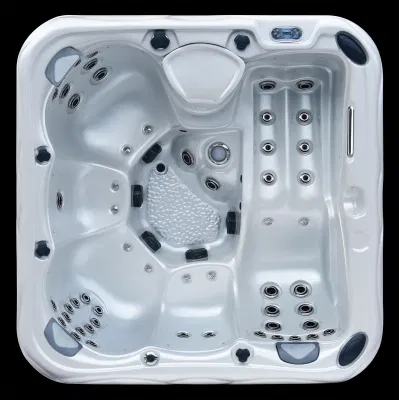 Popolare piscina esterna con idromassaggio e SPA