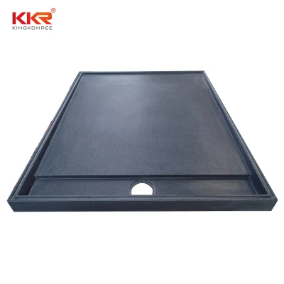  Cippato nero base doccia superficie solida bagno vassoio doccia