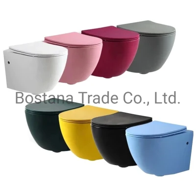  WC P-Trap bagno in ceramica CE Wall Hung due pezzi per Ceramica sanitaria per adulti