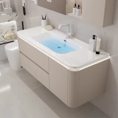 2023 Design minimalista di alta qualità doppio cassetto armadio bagno