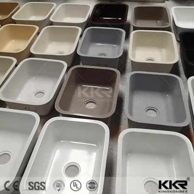 Pietra artificiale resina di colore diverso pietra sotto il pavimento cucina Sink