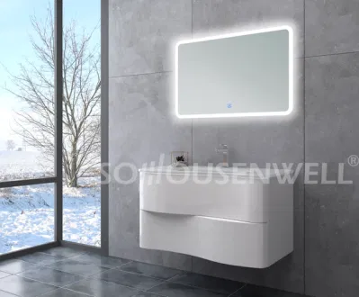 Unità abitative per bagno in porcellana Vanity classica Con luce LED