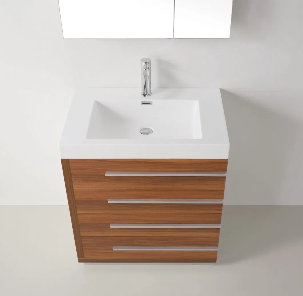 China Factory Wholesale Simple Design Floor Standing Bathroom Vanity Best Selling Home Furniture with Smart Mirror
