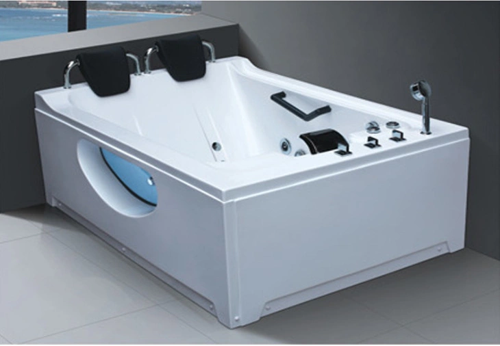 Two People Massage 1700*1100 Bathtub with Pillow and Grab for Wholesale