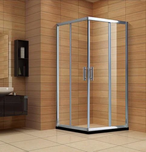 Qian Yan Bath Glass Doors China 62 Inch Wide Ultra Luxury Aluminum Shower Room Manufacturing OEM Custom Square Tray Shape Luxury Aluminum Walk-in Steam Showers