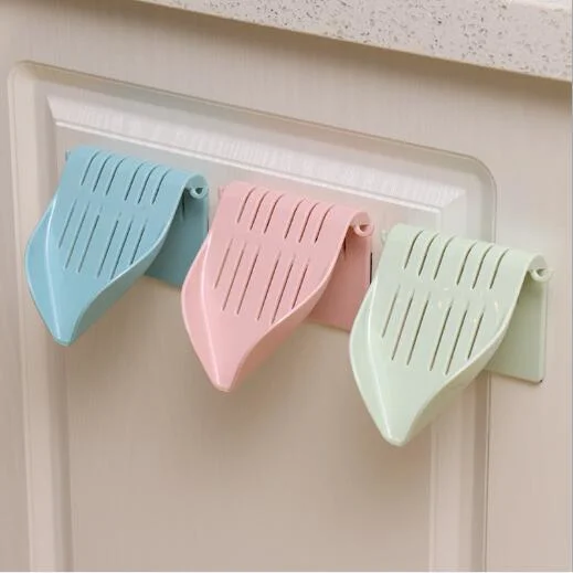 V Shape Plastic Self Draining Waterfall Soap Tray for Shower Bathroom Kitchen