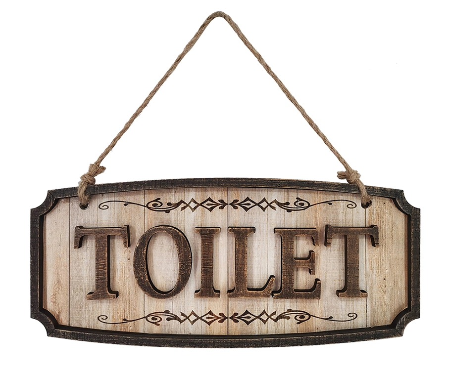 2023 Newest Desigbn Toilet Design Wall Plaque