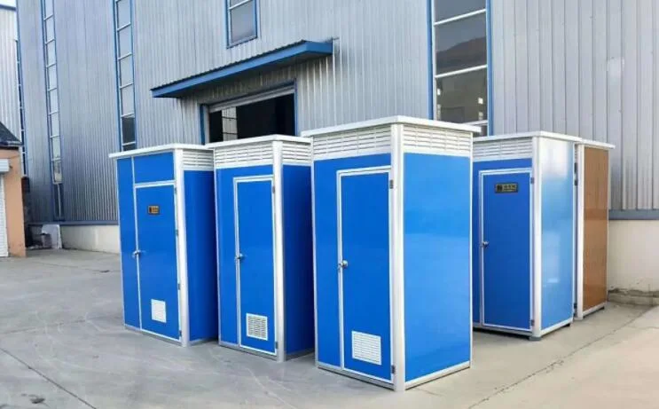 Prefab Mobile Toilet Quick Built Metal High Strength Easy Assembal Residential Steel Portable Toilets