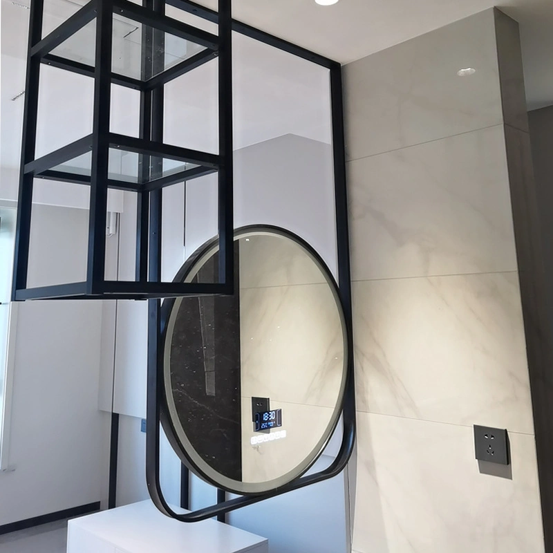 Custom Hotel Ceiling Hanging Mirror Suspended Double-Sided Bathroom Mirror