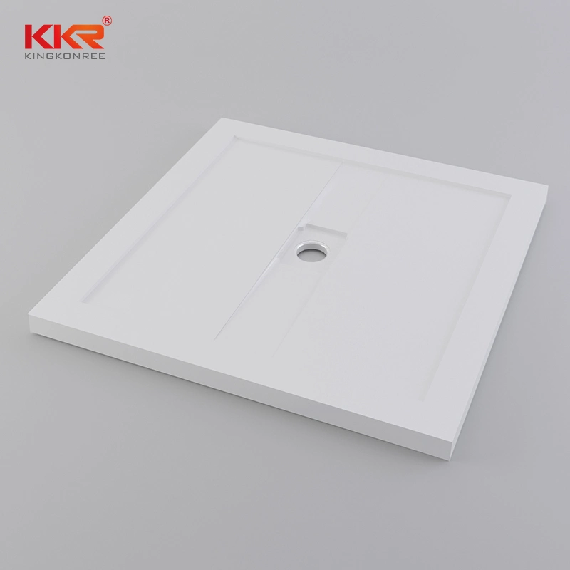 Manufacturer Hotel Using Artificial Resin Stone Washroom Shower Tray