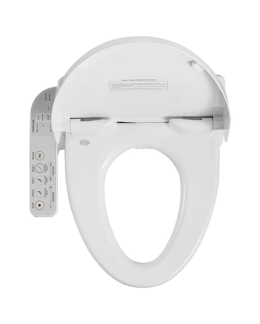 Soft Close Sensor Intelligent Bidet Automatic Water Spray Toilet Seat