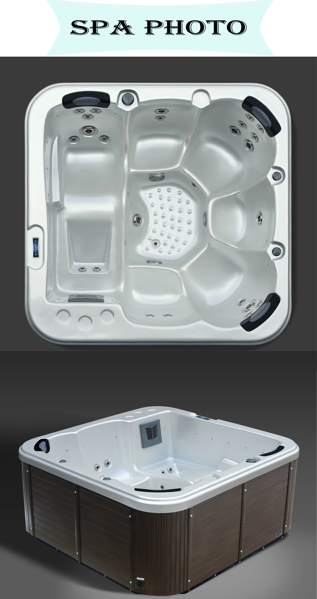 Hot Tub with Stable Quality Hotspring SPA Design and Strong Massage Jets