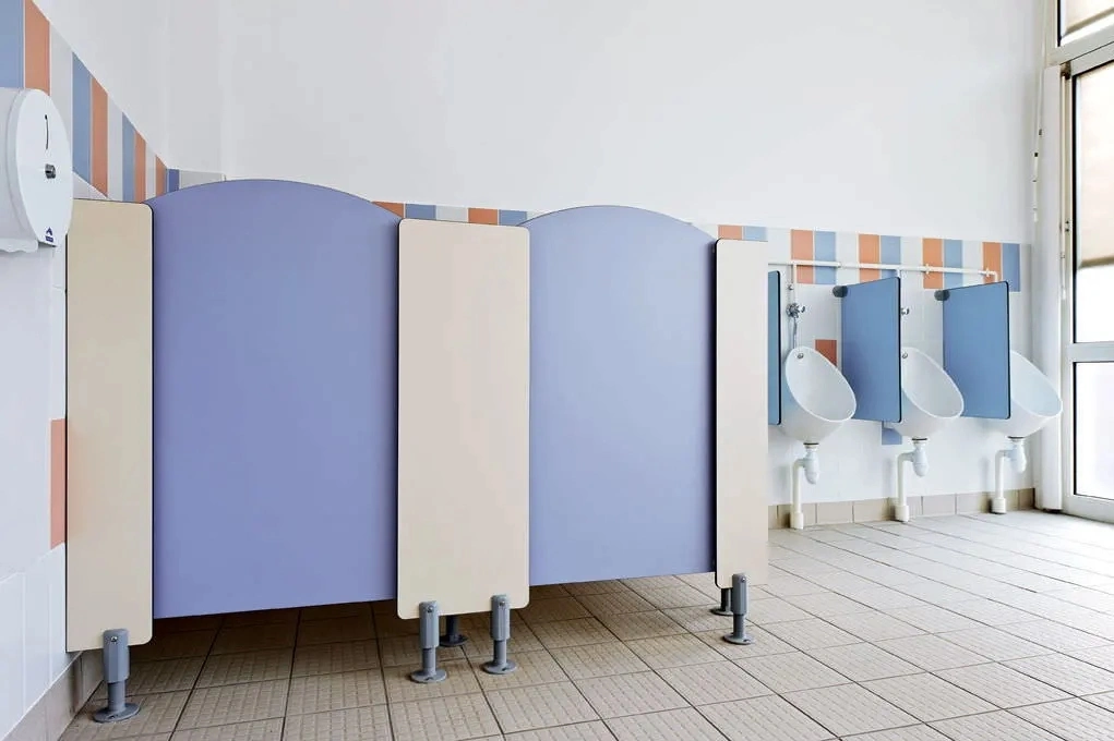 HPL Film Faced Plywood Wall Partition for Public Toilet