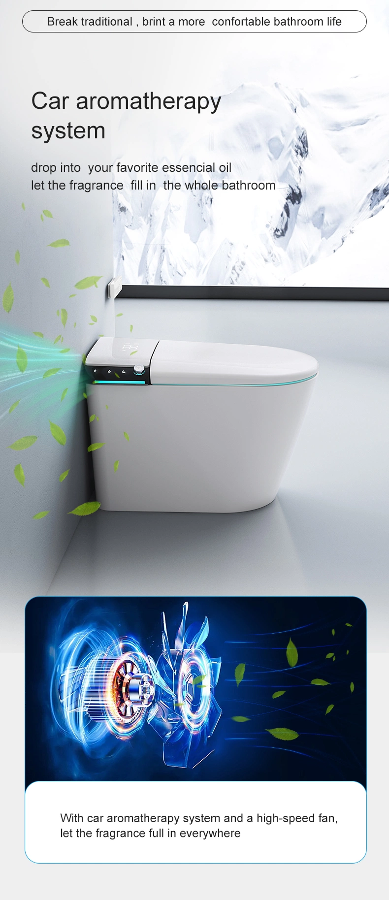 Smart Toilet Siphonic Intelligent Toilet Floor Mounted Toilet