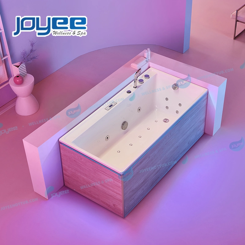 Joyee One Person Acrylic Jet Whirlpool Bathtub with Bluetooth Music for Shower Bath